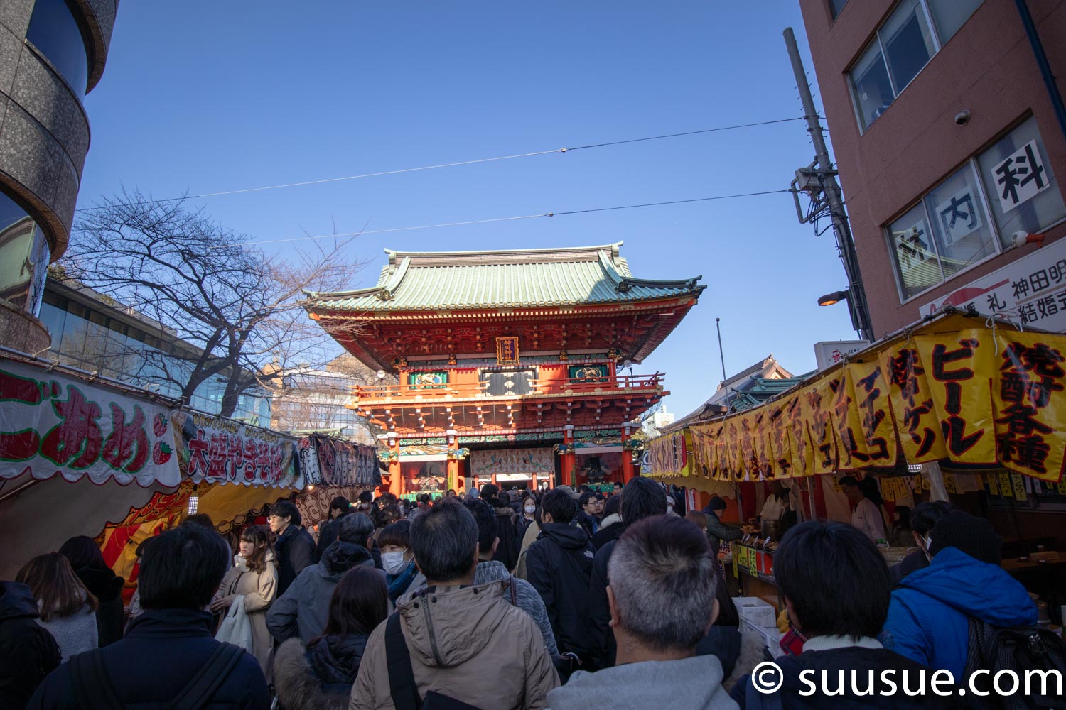 神田明神　随神門前屋台等