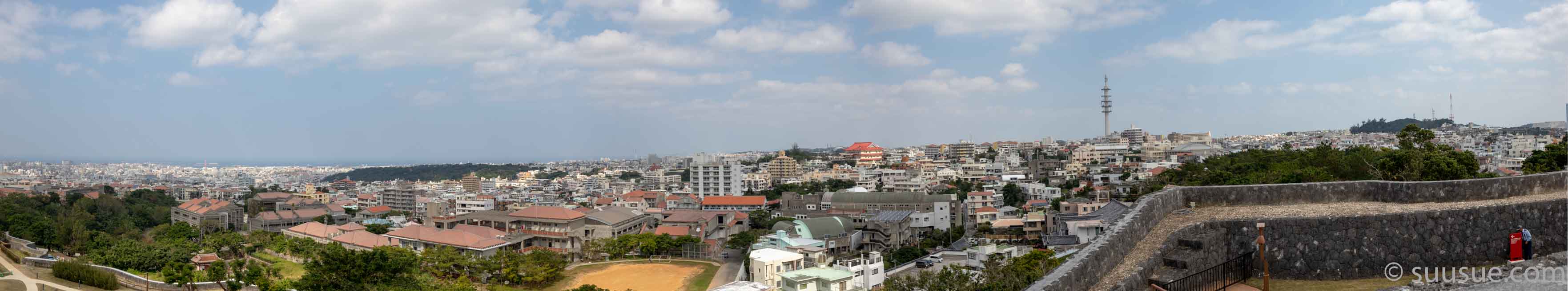 首里城　東のアザナから東側