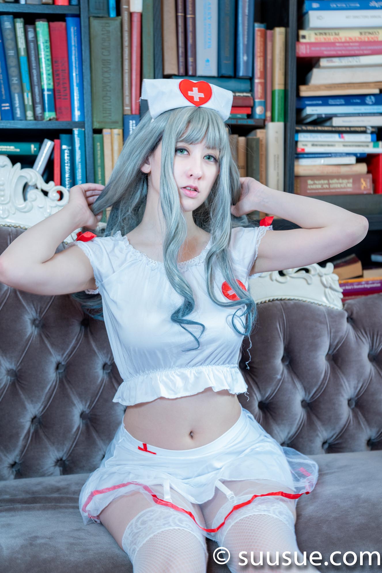 八雲聖　白ナース　2019/03/10 ファルファーレ撮影会