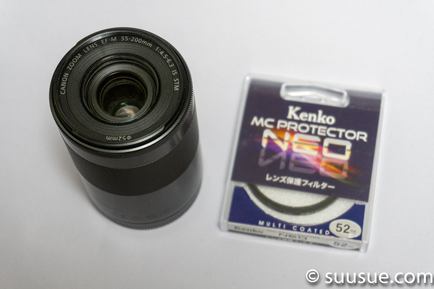 Kenko MC Protector NEO 52mm 対応のレンズ EF-M55-200mm F4.5-6.3 IS STM
